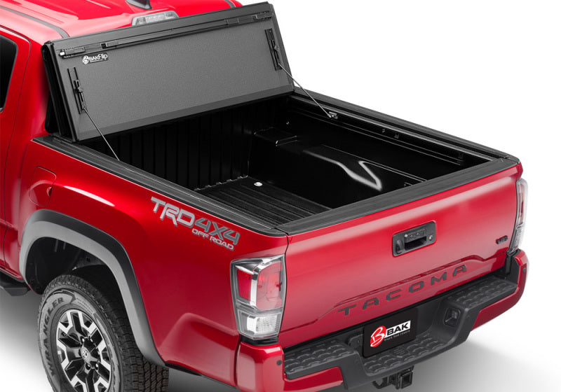 BAKFlip MX4 Hard Folding Tonneau Cover - 2016-2023 Toyota Tacoma 6ft Bed w/ Deck Rails - BAK part 448427 view 5