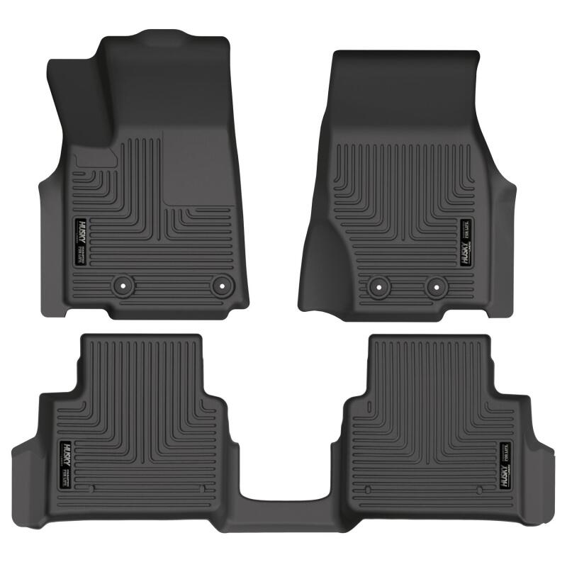Husky Liners WeatherBeater Floor Liners - Jeep, Dodge, Ram & Chrysler - 21-23 Jeep Grand Cherokee L 2nd Row Bucket Seats WeatherBeater Floor Liner (Black) (part 99181)