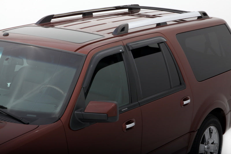 AVS Ventvisor Outside Mount Window Deflectors 4pc for 1998-2018 Lincoln Navigator - Smoke - view 3