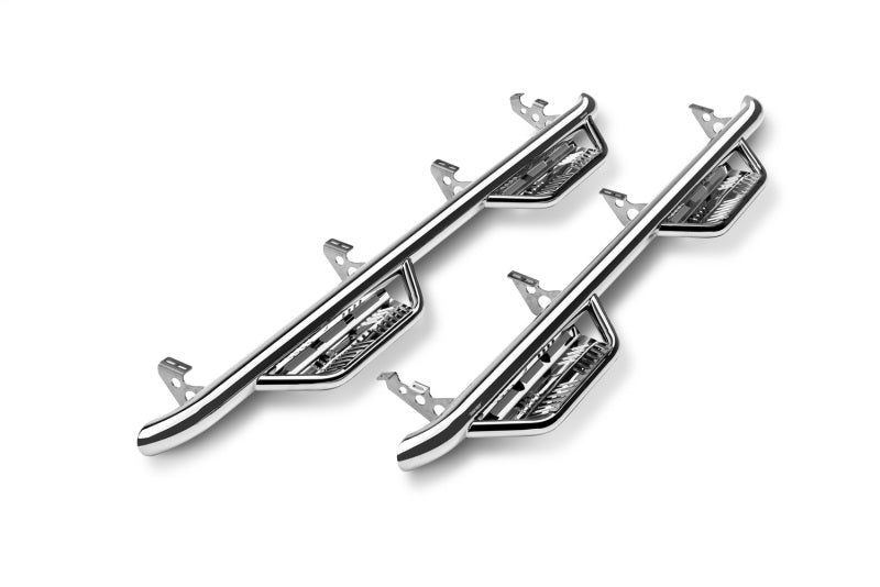 N-Fab Podium Nerf Steps, Cab Length - 2019+ Silverado/Sierra 1500 & 2020+ HD Crew Cab - N-Fab part HPC1980CC-SS