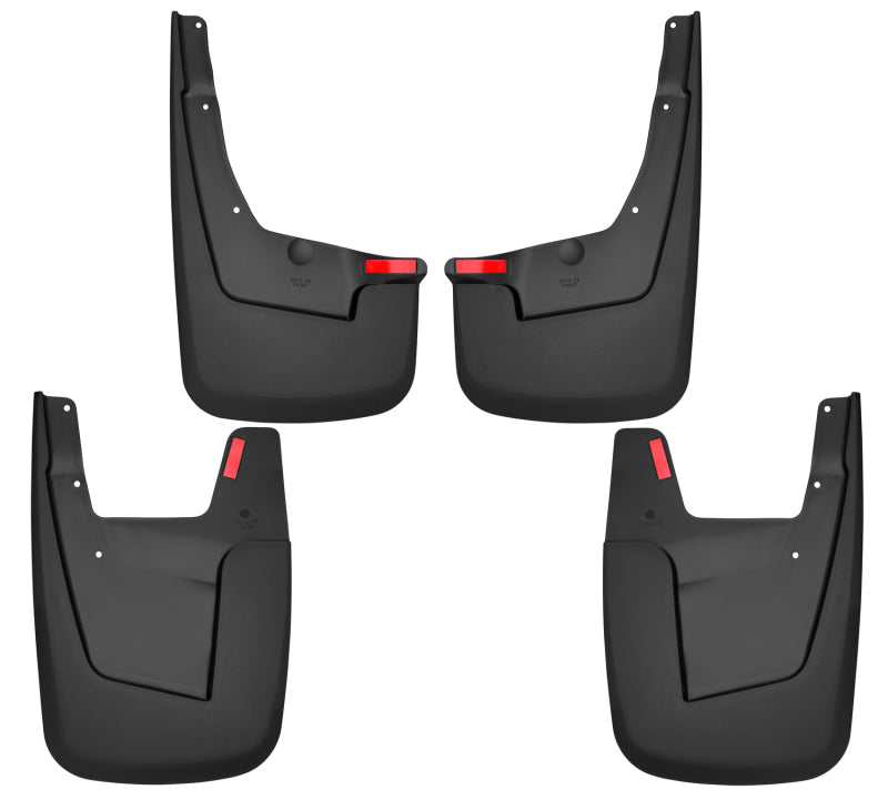 Husky Liners Custom-Molded Mud Guards - Ram 1500 - 19-22 RAM 1500 w/o OEM Fender Flares Custom-Molded Front & Rear Mud Guards (part 58146)