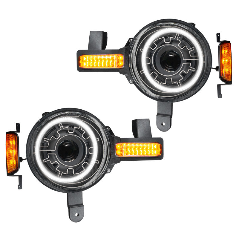 ORACLE Lighting 2021+ Ford Bronco Oculus Bi-LED Projector Headlights w/ Heated Lenses - 5886-111 - view 4
