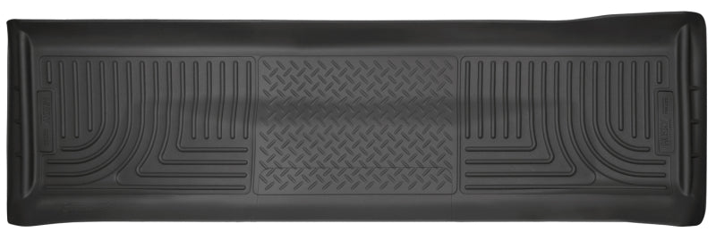 Husky Liners WeatherBeater Floor Liners - 11-15 Ford F250/F350/F450 Super Duty Crew Cab WeatherBeater Black 2nd Seat Floor Liners