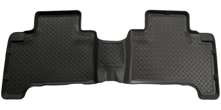 Husky Liners Classic Style Floor Liners - Toyota & Lexus - 03-09 Toyota 4Runner (4DR) Classic Style 2nd Row Black Floor Liners (One Piece Liner) (part 65751)