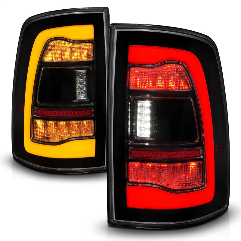 ANZO LED Sequential Tail Lights, Black Housing, Smoke Lens - 2009-2018 Ram 1500, 2010-2018 Ram 2500/3500 (For all models) - ANZO part 311472 view 2