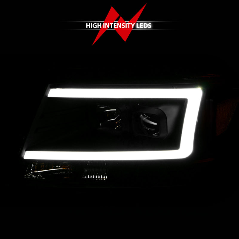 ANZO Projector C-Bar Headlights, Black - 2004-2008 Ford F-150 - ANZO part 111541 view 5