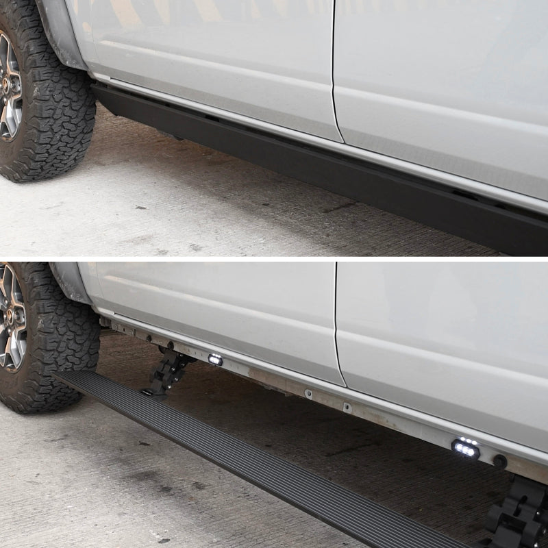 Go Rhino VoltStep Electric Running Boards, Textured Black - 2011-2022 Ram 2500/3500 Crew Cab - Go Rhino part 20410687PC view 3