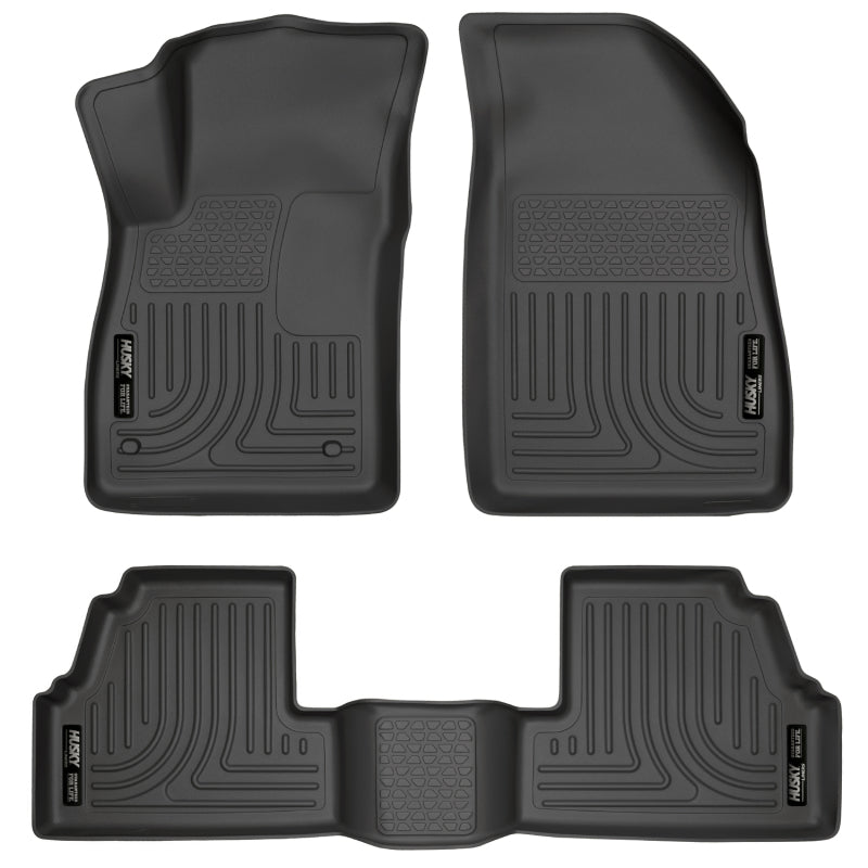 Husky Liners WeatherBeater Floor Liners - Chevy, GMC, Buick & Cadillac - 13-14 Buick Encore WeatherBeater Black Front/2nd Row Floor Liners (part 98271)