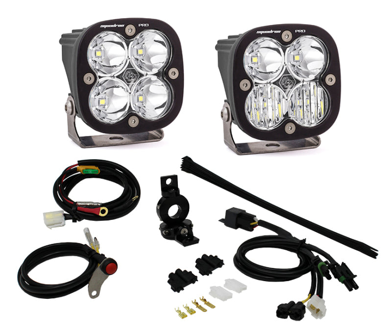 Baja Designs LED Light Kits - Motorcycle & Dual Sport - Adventure Bike 1in Squadron Kit Pro (part 497084)