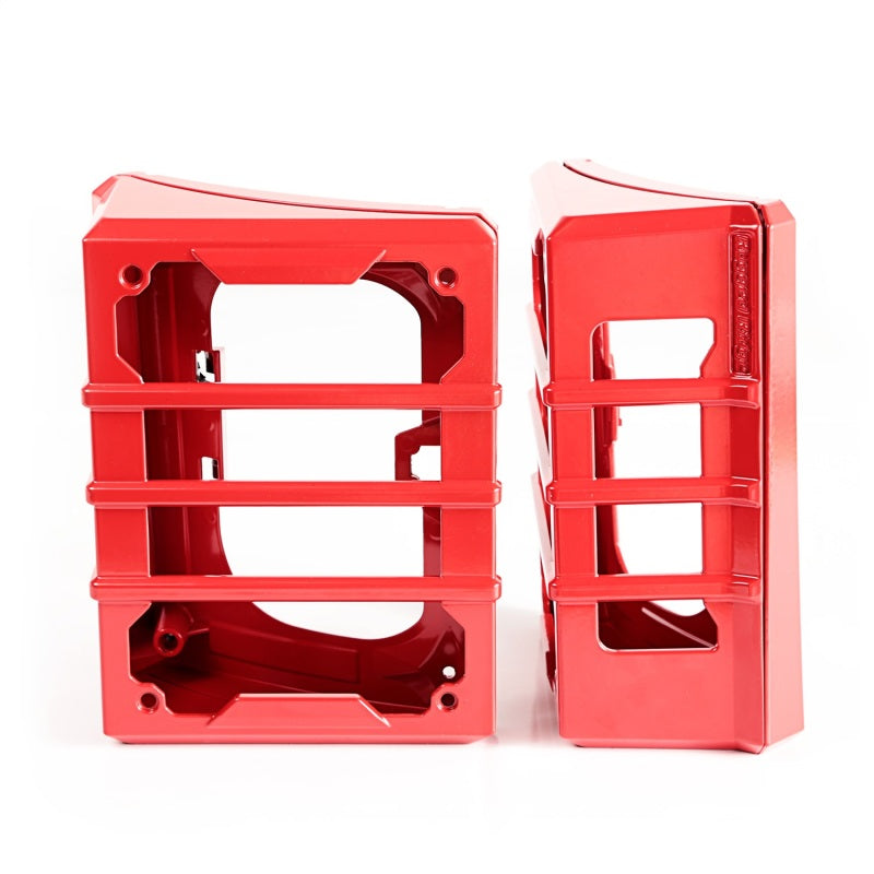 Rugged Ridge Red Elite Tail Light Guards for 2007-2018 Jeep Wrangler JK