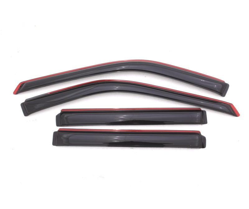 AVS Ventvisor In-Channel Front & Rear Window Deflectors 4pc for 2011-2018 Ford Explorer - Smoke - view 4