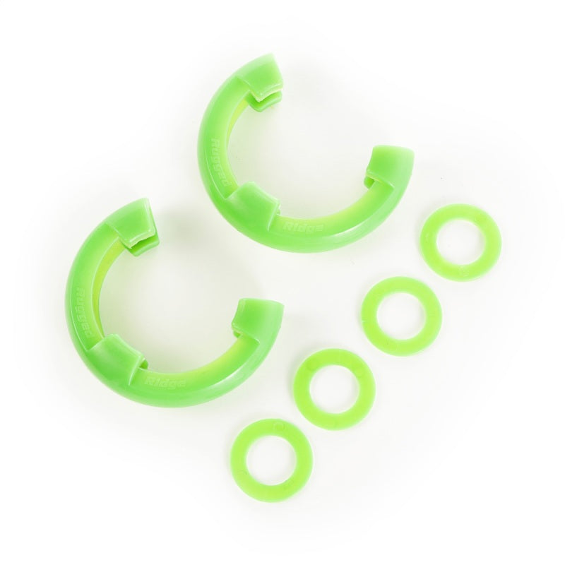 Rugged Ridge Green 3/4in D-Ring Isolator Kit | Universal Fit