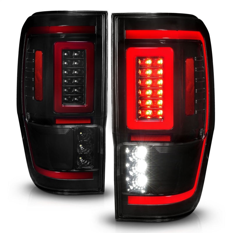 ANZO Full LED Sequential Tail Lights, Black Housing, Smoke Lens - 2019-2023 Ford Ranger (For all models) - ANZO part 311447 view 2