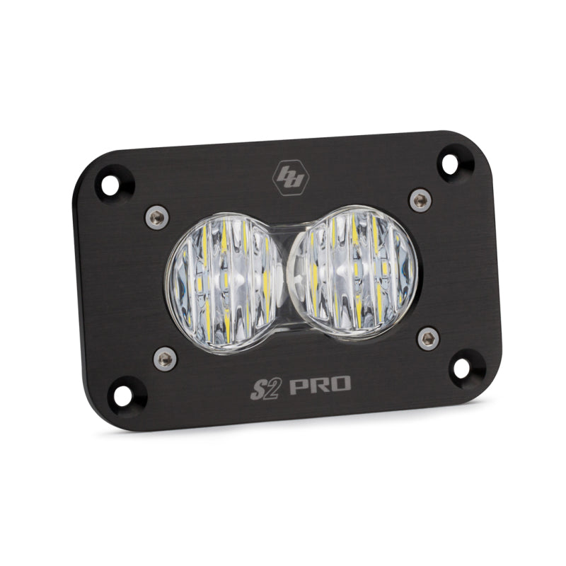 Baja Designs S2 Sport LED Light Pods - S2 Sport Flush Mount Wide Cornering Pattern LED Work Light - Clear Lens (part 541005)