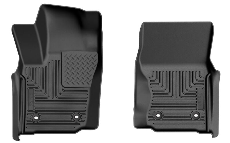 Husky Liners WeatherBeater Floor Liners - Toyota Tacoma - 2024 Toyota Tacoma w/ Automatic Transmission Double/Access Cab Pickup - Black (part 13921)