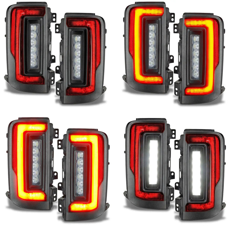 ORACLE Lighting Flush Style (Lensless) LED Tail Lights for 2021+ Ford Bronco (w/ Signature Lights) - 5892-023 - view 3