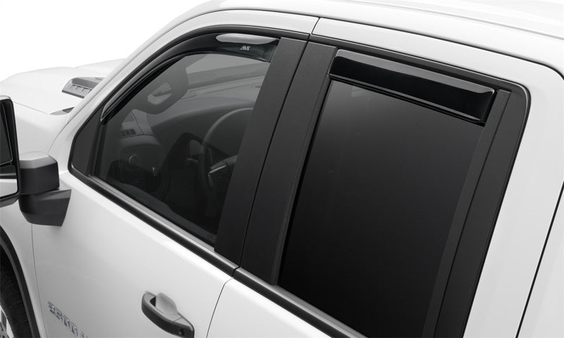 AVS Ventvisor In-Channel 4pc for 2019 Chevy Silverado 1500 Crew Cab Pickup - Smoke - view 4