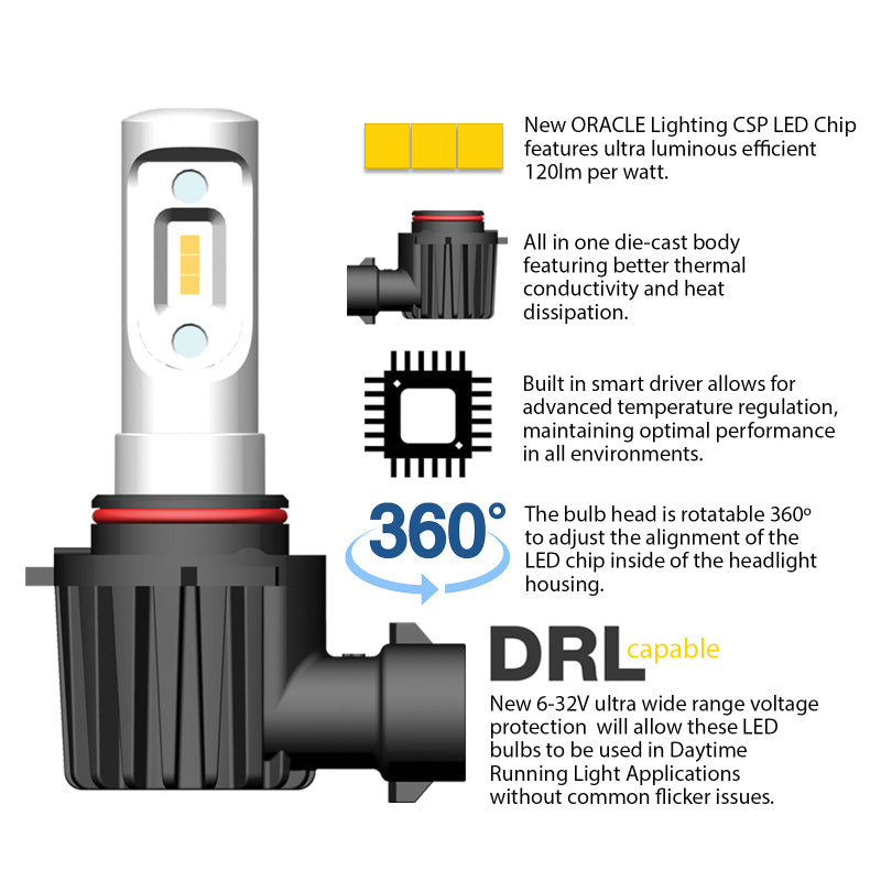 ORACLE Lighting H13 - VSeries LED Headlight Bulb Conversion Kit - 6000K - V5236-001 - view 3