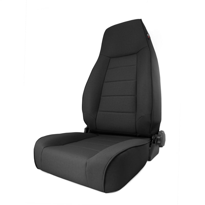 Rugged Ridge High-Back Front Seat Reclinable Black Denim for 1997-2006 Jeep Wrangler TJ