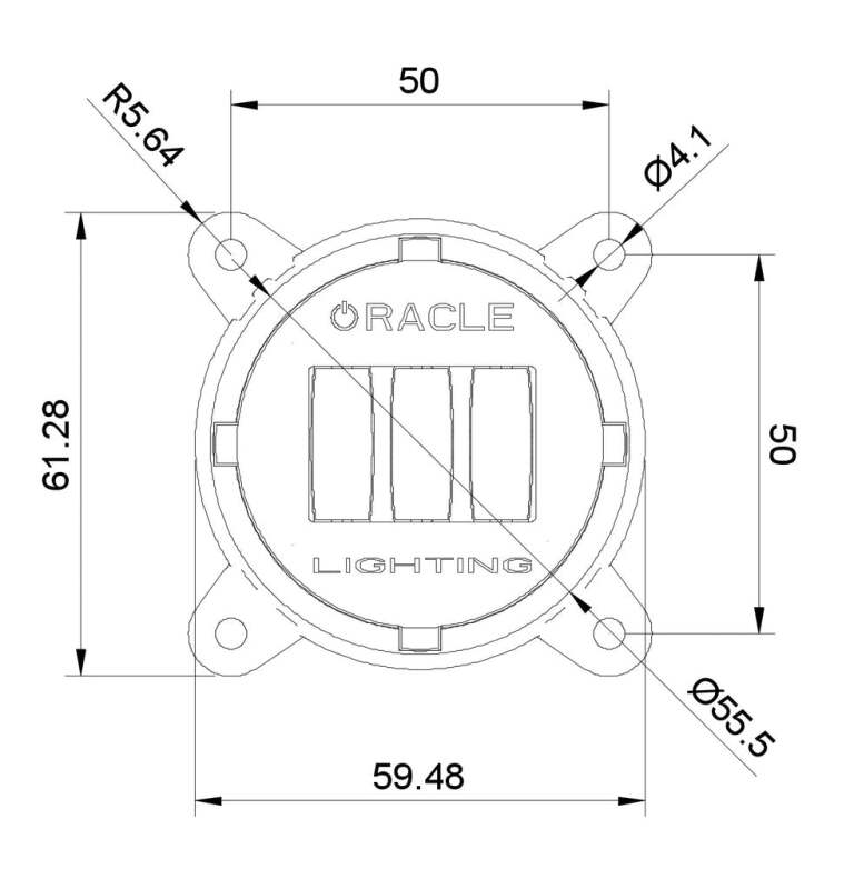 ORACLE Lighting 60mm 15W Fog Beam LED Emitter - 3000K - 5821-006 - view 3