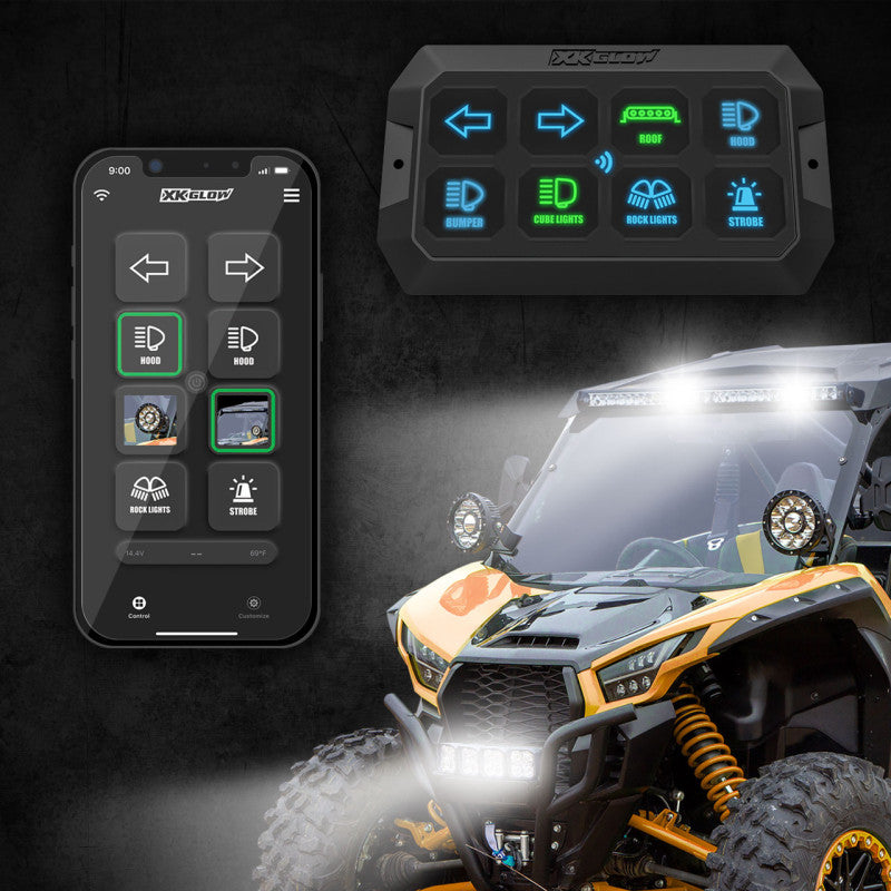 XKGLOW XKcommand Bluetooth Switch Panel for Lights 12V Accessory Offroad - XK-CMD-KIT - view 5