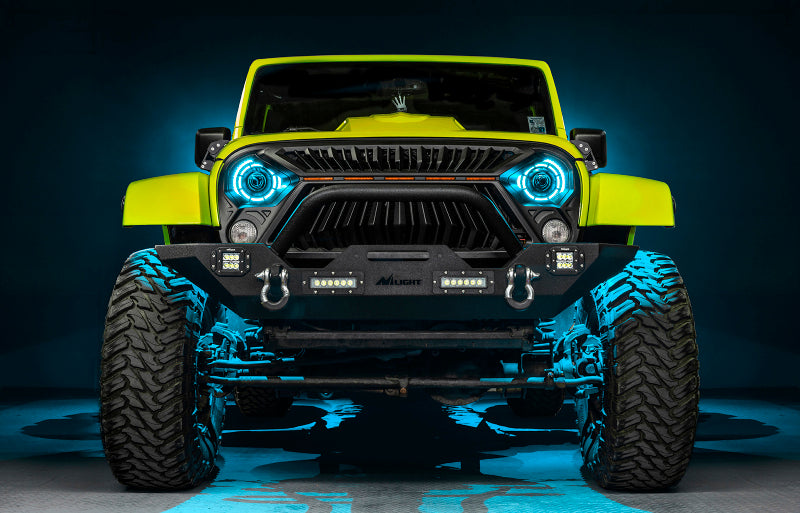 ORACLE Lighting Oculus 7in ColorSHIFT Bi-LED Projector Headlights for Jeep Wrangler JK - 5876-335 - view 3