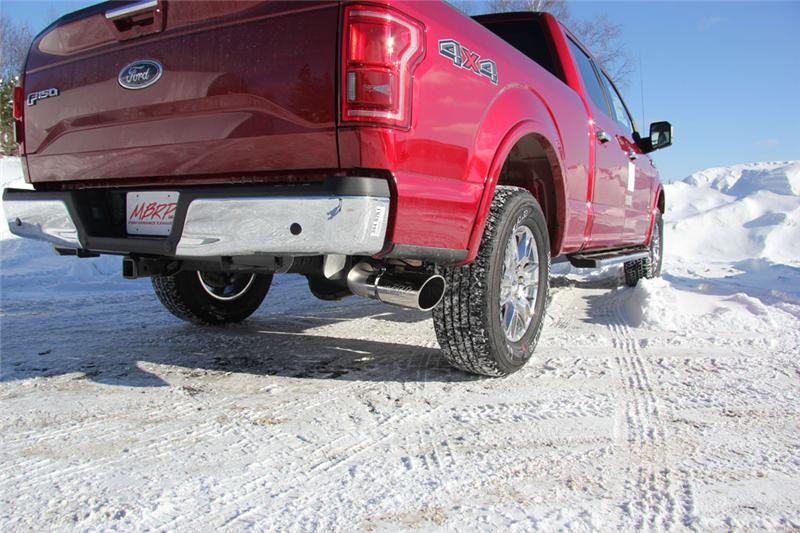 MBRP ARMOR Lite Cat-Back Exhaust - 2015-2020 Ford F-150 2.7L/3.5L EcoBoost 4in - MBRP part S5259AL view 5