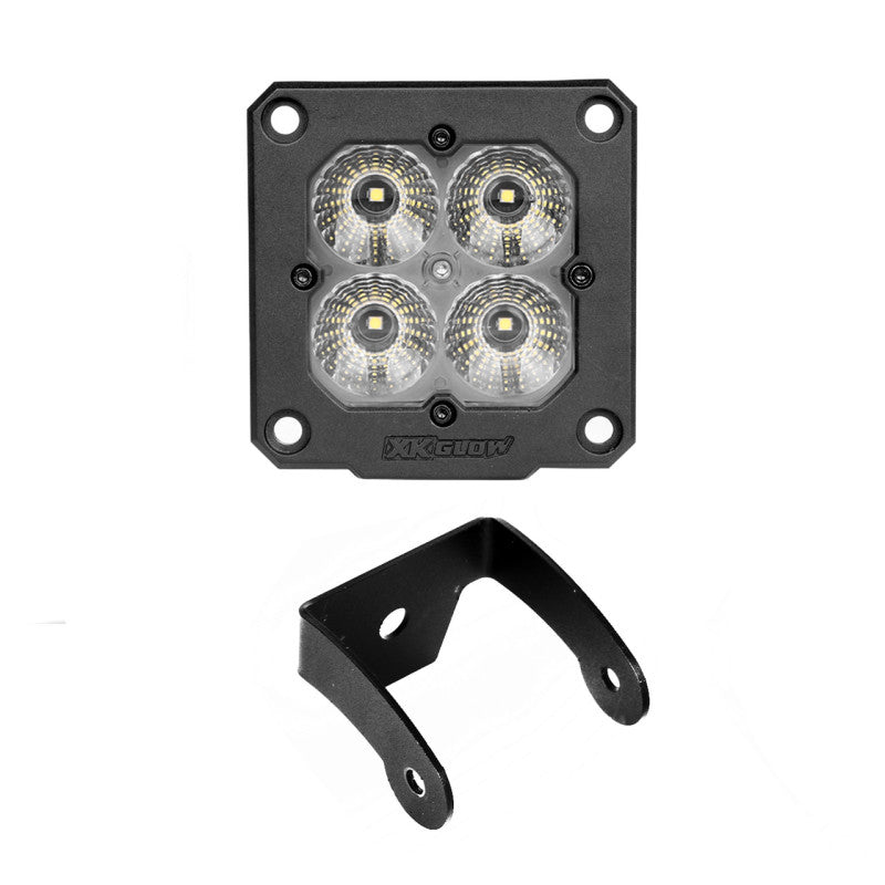 XKGLOW Flush Mount XKchrome 20w LED Cube Light w/ RGB Accent Light - view 2