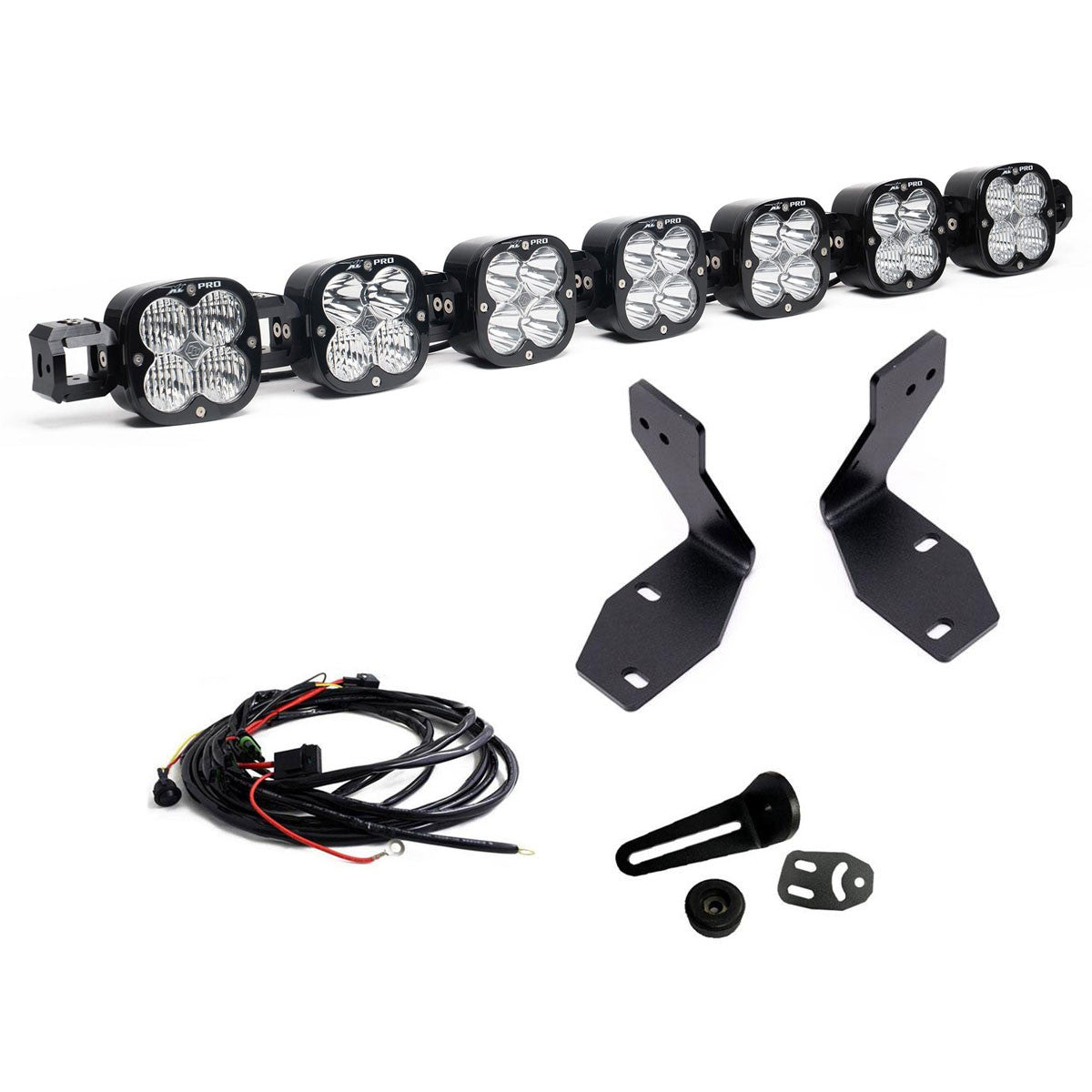 Baja Designs LED Light Kits - Ford Super Duty - 2023+ Ford Super Duty Bumper 7 XL Pro Linkable LED Light Bar Kit (part 447891)