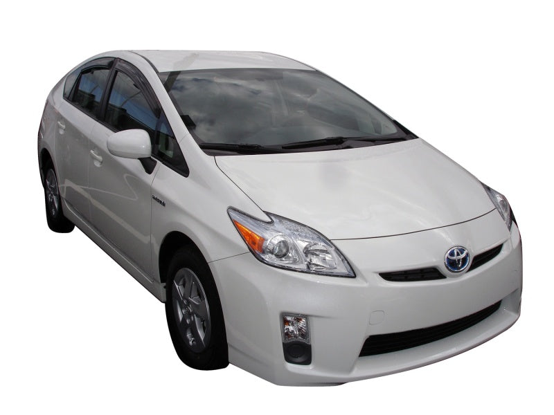 AVS Ventvisor Outside Mount Window Deflectors 4pc for 2010-2015 Toyota Prius (Excl. V Model) - Smoke - view 3