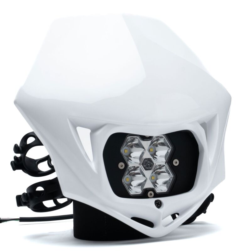 Baja Designs Squadron Sport LED Light Pods - Squadron 2.0 Sport (Spot) - Clear w/MC Race LED Light - White (part 847000WT)