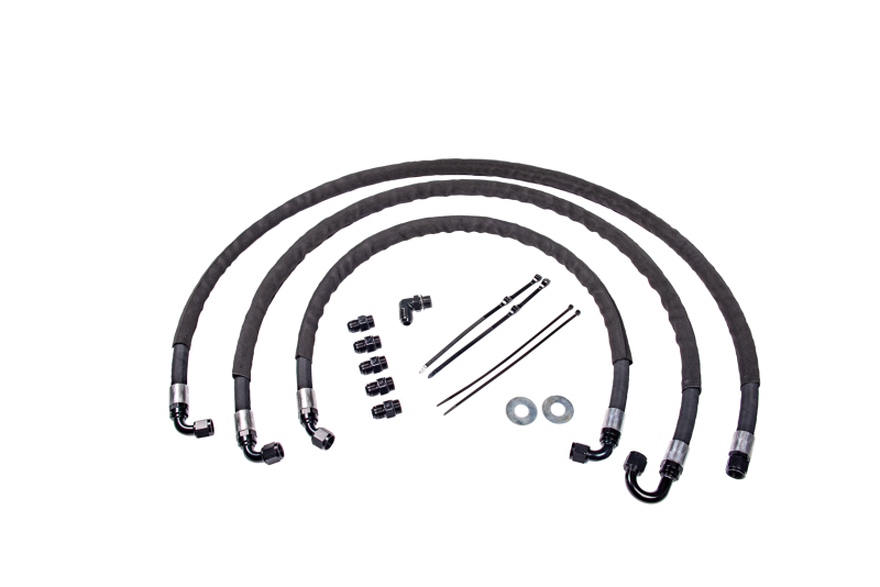 Fleece Performance Heavy Duty Transmission Cooler Lines - 2015-2016 Chevy/GMC 2500HD/3500HD 6.6L Duramax LML - Fleece part FPE-TL-LML-1516