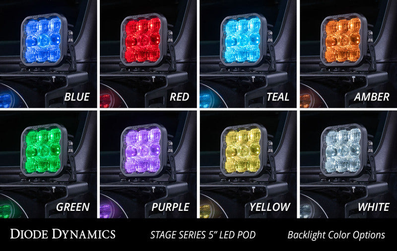 Diode Dynamics SS5 LED Pod Sport - White Combo (Pair) - DD6769P - view 6