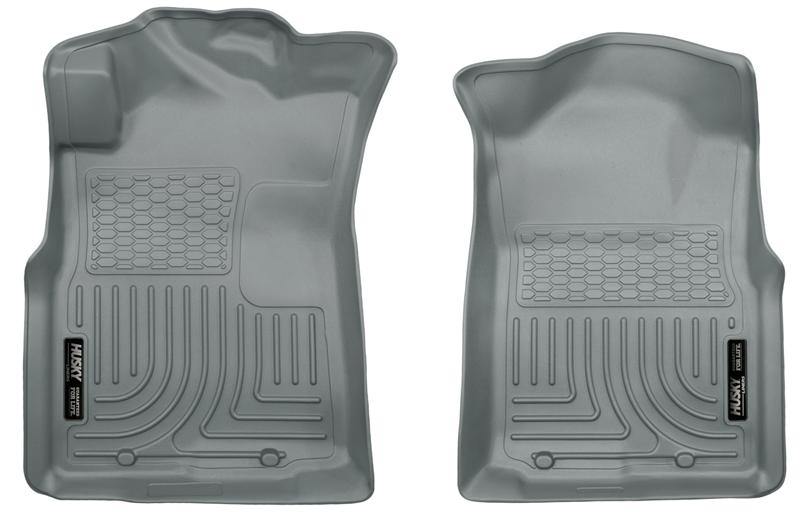 Husky Liners WeatherBeater Floor Liners - Toyota Tacoma - 05-15 Toyota Tacoma Crew/Extended/Standard Cab WeatherBeater Front Grey Floor Liners (part 13942)
