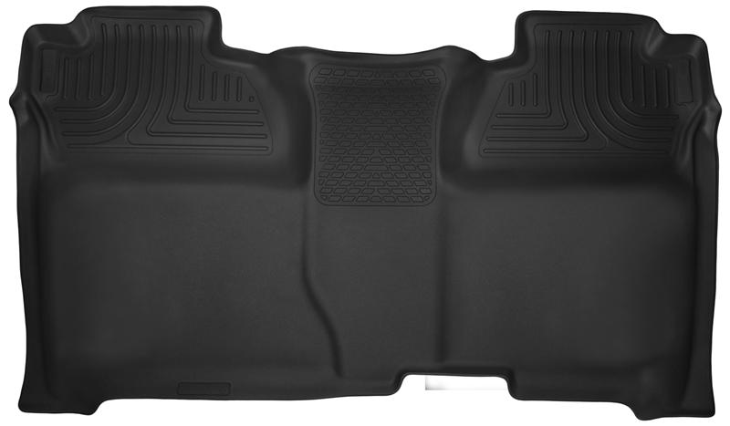 Husky Liners X-act Contour Floor Liners - Chevy Silverado & GMC Sierra 1500 - 14-15 Chevy Silverado Crew Cab X-Act Contour Black 2nd Row Floor Liners (part 53901)