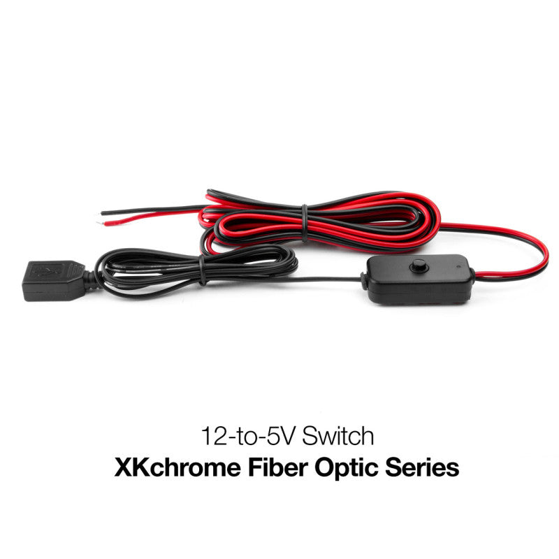 XKGLOW 12V to 5V Switch for Fiber Optic Kits - XK-FO-12-TO-5