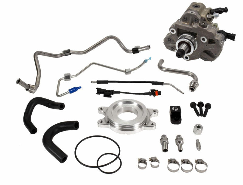 Fleece Performance CP4 to CP3 Conversion Kit with New Bosch CP3 - 2011-2016 Chevy/GMC 2500HD/3500HD 6.6L Duramax LML - Fleece part FPE-LML-CP3-WP view 2
