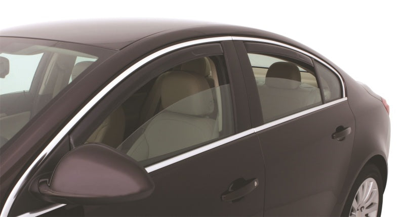 AVS Ventvisor In-Channel Front & Rear Window Deflectors 4pc for 2011-2017 Buick Regal - Smoke - view 3