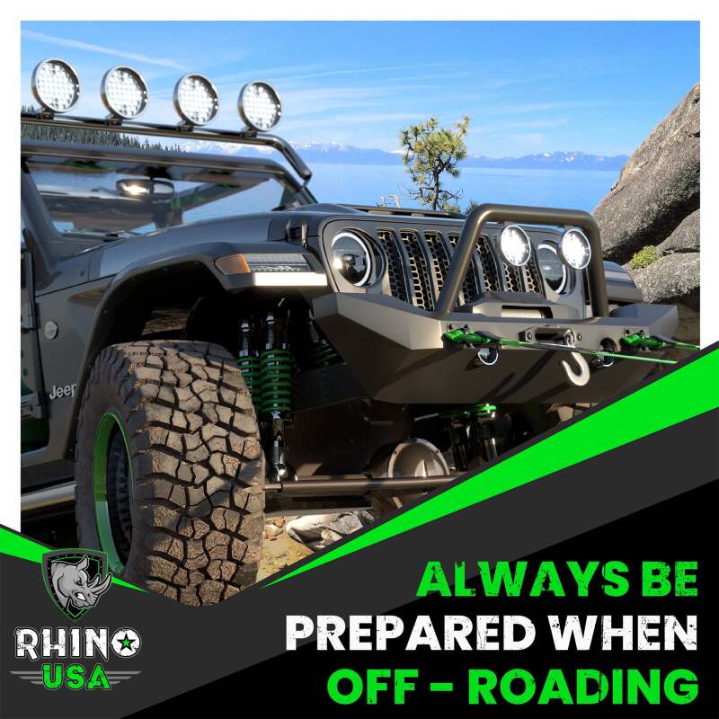 Rhino USA 3/4In D-Ring Shackle Set (2-Pack)(Green) - RNO-GRN-SHACKLES - view 5