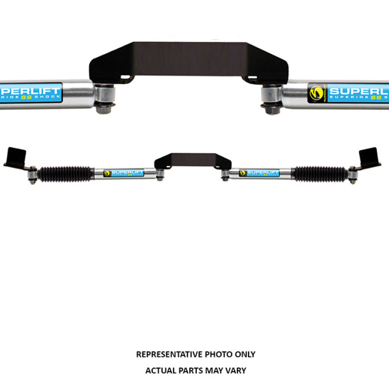 Superlift Dual Steering Stabilizer Kit for 1999-2004 Ford F-250/350 4WD - SR Stainless by Bilstein (Gas)