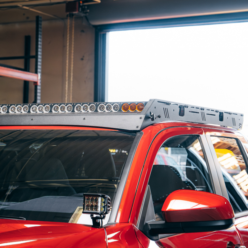 Cali Raised LED 2024 Toyota Tacoma Premium Roof Rack - Yes Lighting Cut Out - CR4167