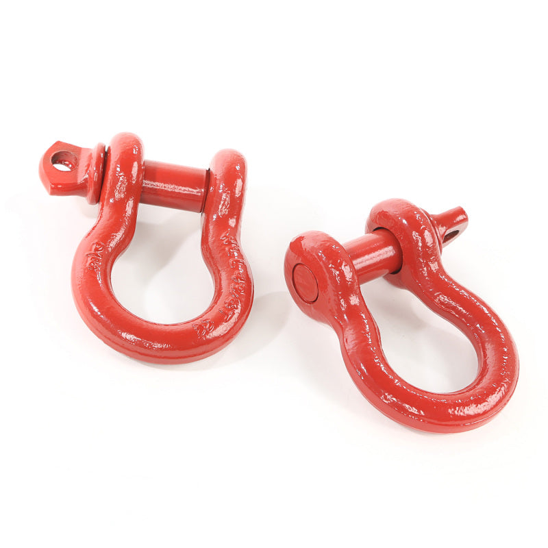 Rugged Ridge Red 3/4in D-Shackles | Universal Fit 2