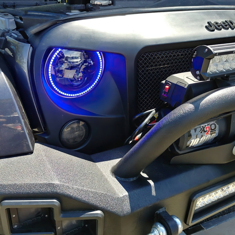 ORACLE Lighting 7in High Powered LED Headlights - Black Bezel - ColorSHIFT 2.0 - 5769-333 - view 8