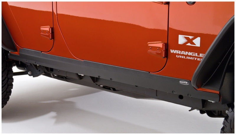 Bushwacker Trail Armor Rocker Panel and Sill Plate Cover for 2007-2018 Jeep Wrangler Unlimited - Black - view 5