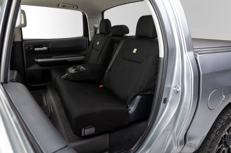 Covercraft 23-24 Ford F250-F600 Carhartt Super Dux PrecisionFit Custom Front Row Seat Covers - Black - GTF4349ABCOBK
