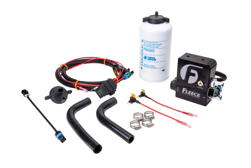 Fleece Performance Heated Auxiliary Fuel Filter Kit - 2011-2016 Chevy/GMC 2500HD/3500HD 6.6L Duramax LML - Fleece part FPE-DMAX-HFFBA-1116