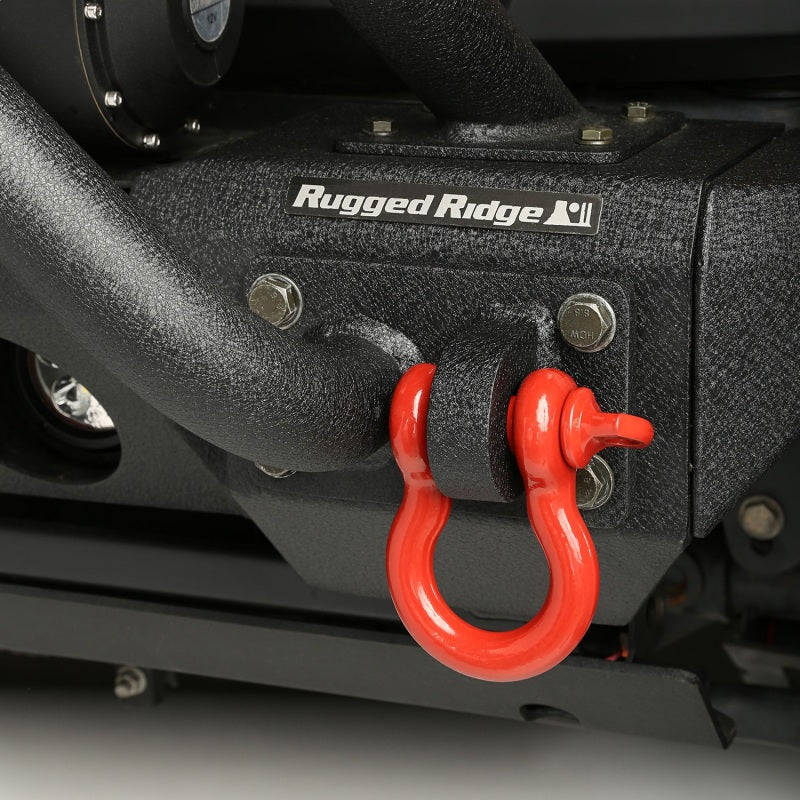 Rugged Ridge Red 9500lb 3/4in D-Ring | Universal Fit 5