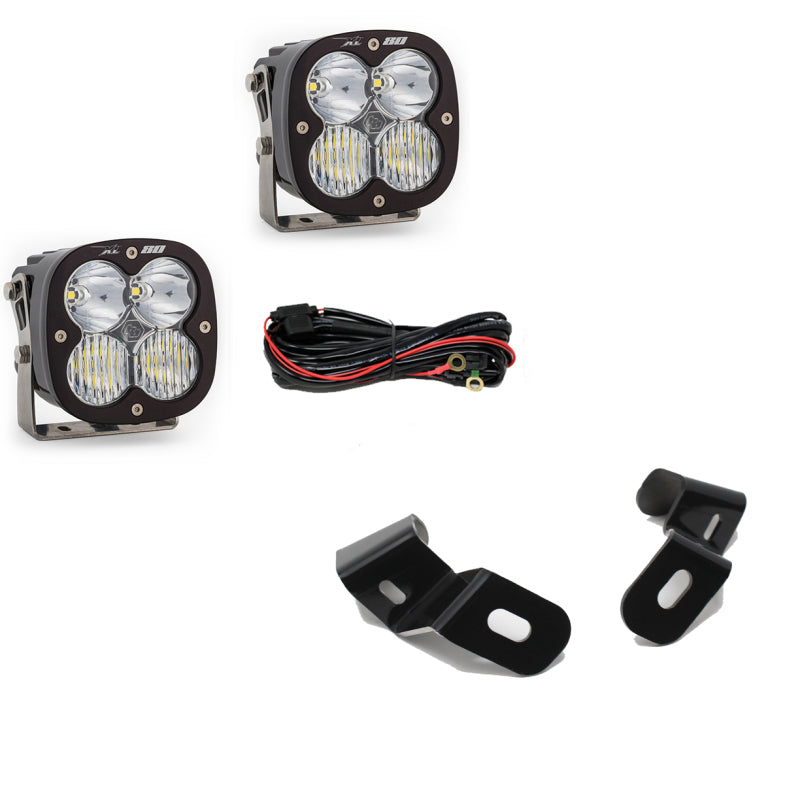 Baja Designs LED Light Kits - Ram - 2019+ Ram 2500/3500 XL 80 Driving Combo A-Pillar Kit - Clear (part 448041)
