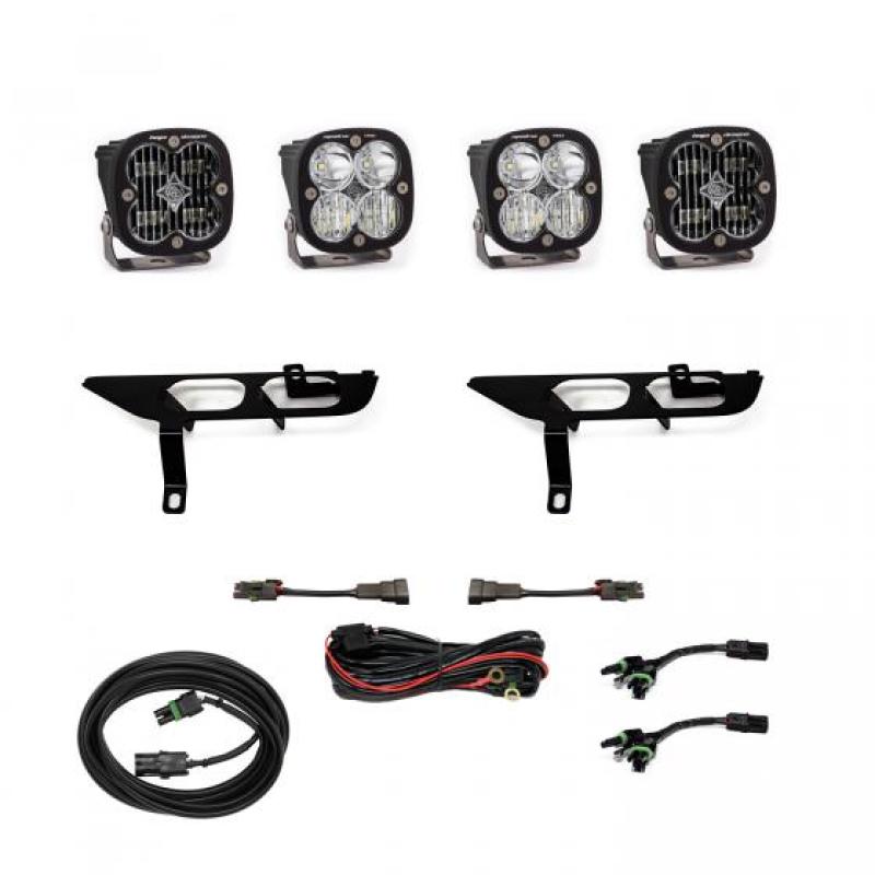 Baja Designs LED Light Kits - 2021+ Ford F150 Fog Pocket Kit SAE Clear Squadron Pro DC - part 447699