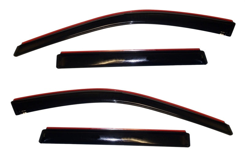 AVS Ventvisor In-Chnl FRT & RR Window Deflectors 4pc for 2011-2018 Jeep Grand Cherokee (Not L Model) - Smoke